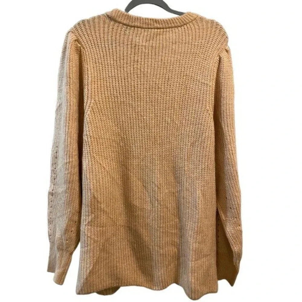 Women's XXL Sweater Worthington Peach Pull-over Long Sleeve Crewneck